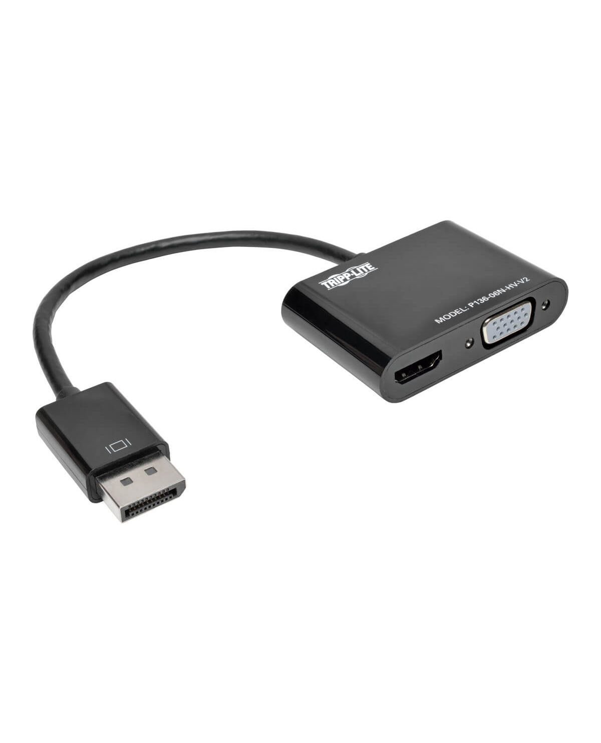 Tripp Lite DisplayPort to HDMI VGA Adapter Converter 4K x 2K @ 2430Hz DP to HDMI VGA DPort 1.2 Video converter DisplayPort HDMI