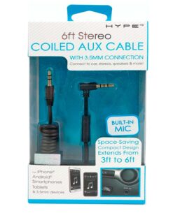 CABLE AUXILIAR HYPE 1.8 M NEGRO