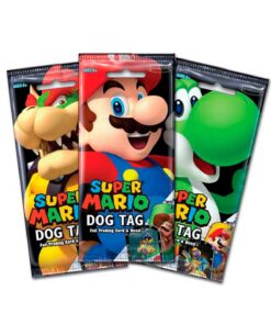 PLACA DE IDENTIDAD SUPER MARIO TRADING CARD