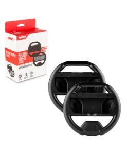 SET DE 2 VOLANTES NEGROS KMD NINTENDO SWITCH