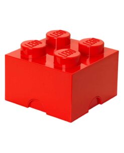 LONCHERA LEGO EN FORMA DE BLOQUE ROJO