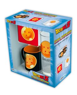 SET DE VASO TAZA Y PORTAVASOS DRAGON BALL Z ESFERA DE CUATRO ESTRELLAS