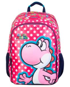 MOCHILA SUPER MARIO PINK YOSHI