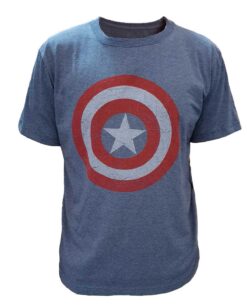 PLAYERA CAPITAN AMERICA AZUL GRANDE