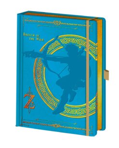 LIBRETA THE LEGEND OF ZELDA BREATH OF THE WILD AZUL