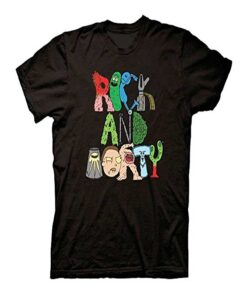 PLAYERA RICK AND MORTY LOGO NEGRA GRANDE