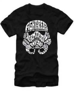 PLAYERA STAR WARS FIGHT THE REBEL NEGRA GRANDE