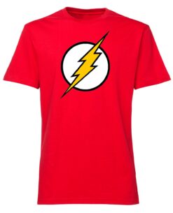PLAYERA THE FLASH LOGO ROJA MEDIANA