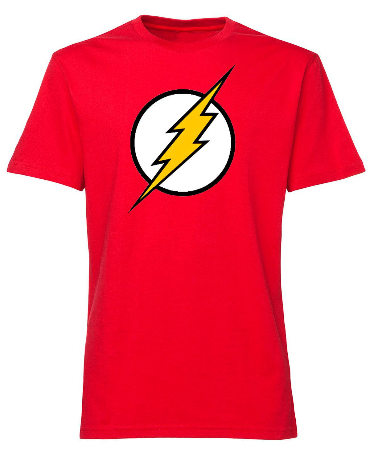PLAYERA THE FLASH LOGO ROJA MEDIANA