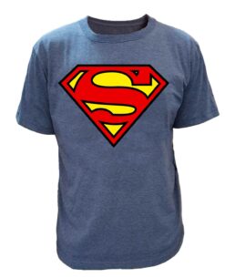 PLAYERA SUPERMAN LOGO AZUL GRANDE