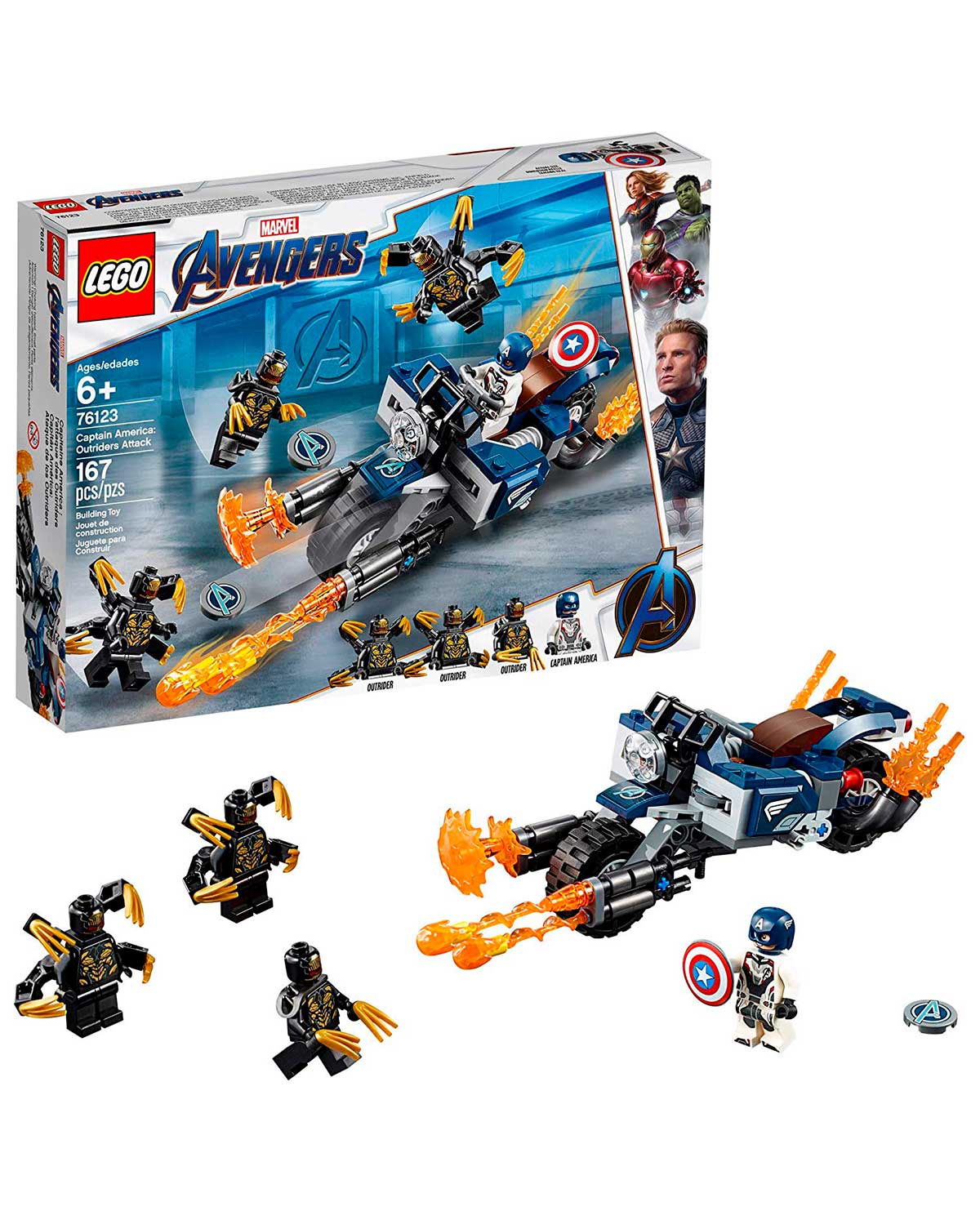 LEGO AVENGERS ENDGAME CAPITAN AMERICA ATAQUE DE LOS OUTIDER - Image 3