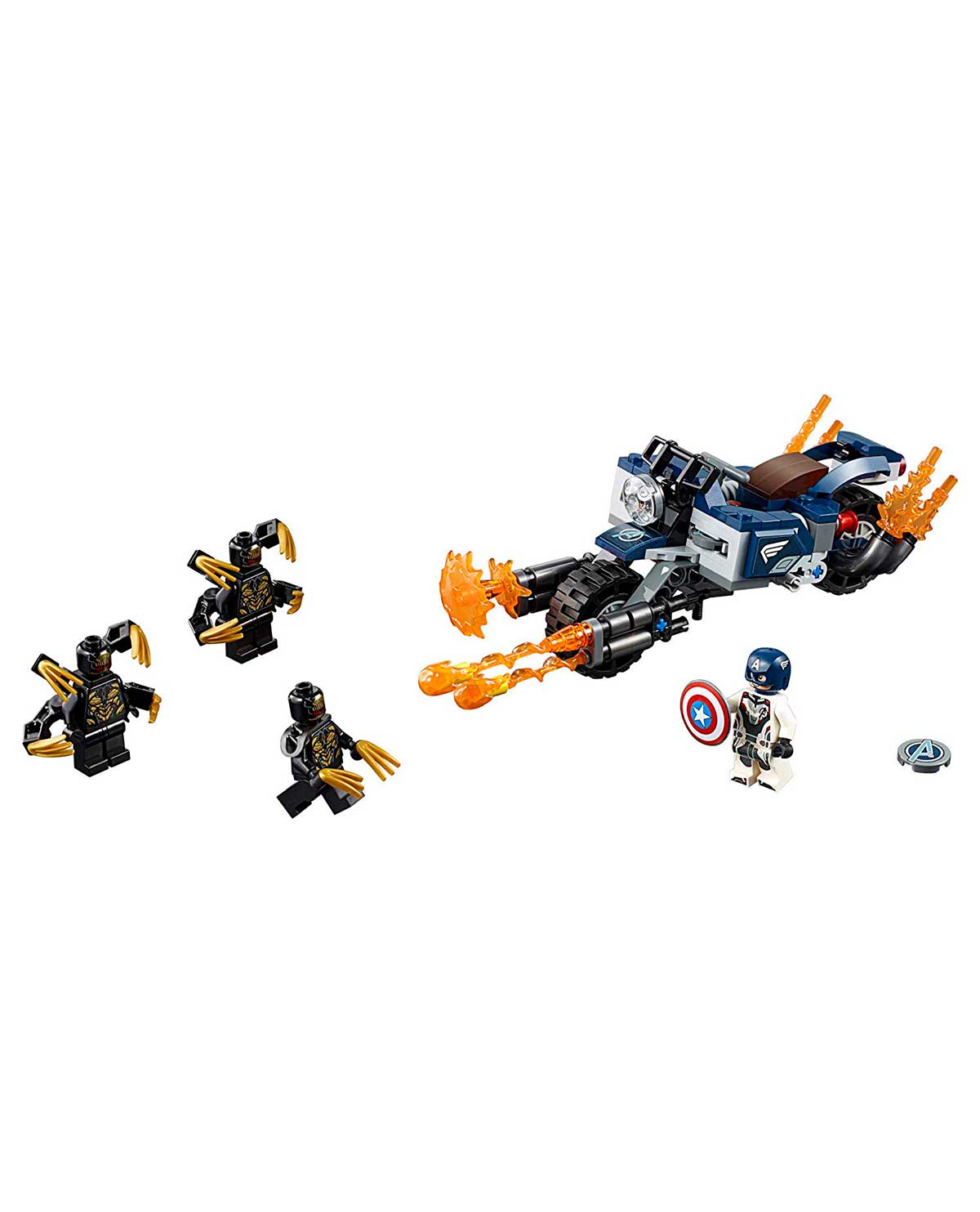 LEGO AVENGERS ENDGAME CAPITAN AMERICA ATAQUE DE LOS OUTIDER