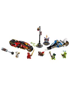 SET LEGO NINJAGO MOTO ACUCHILLADORA DE KAI Y MOTO DE NIEVE DE ZANE