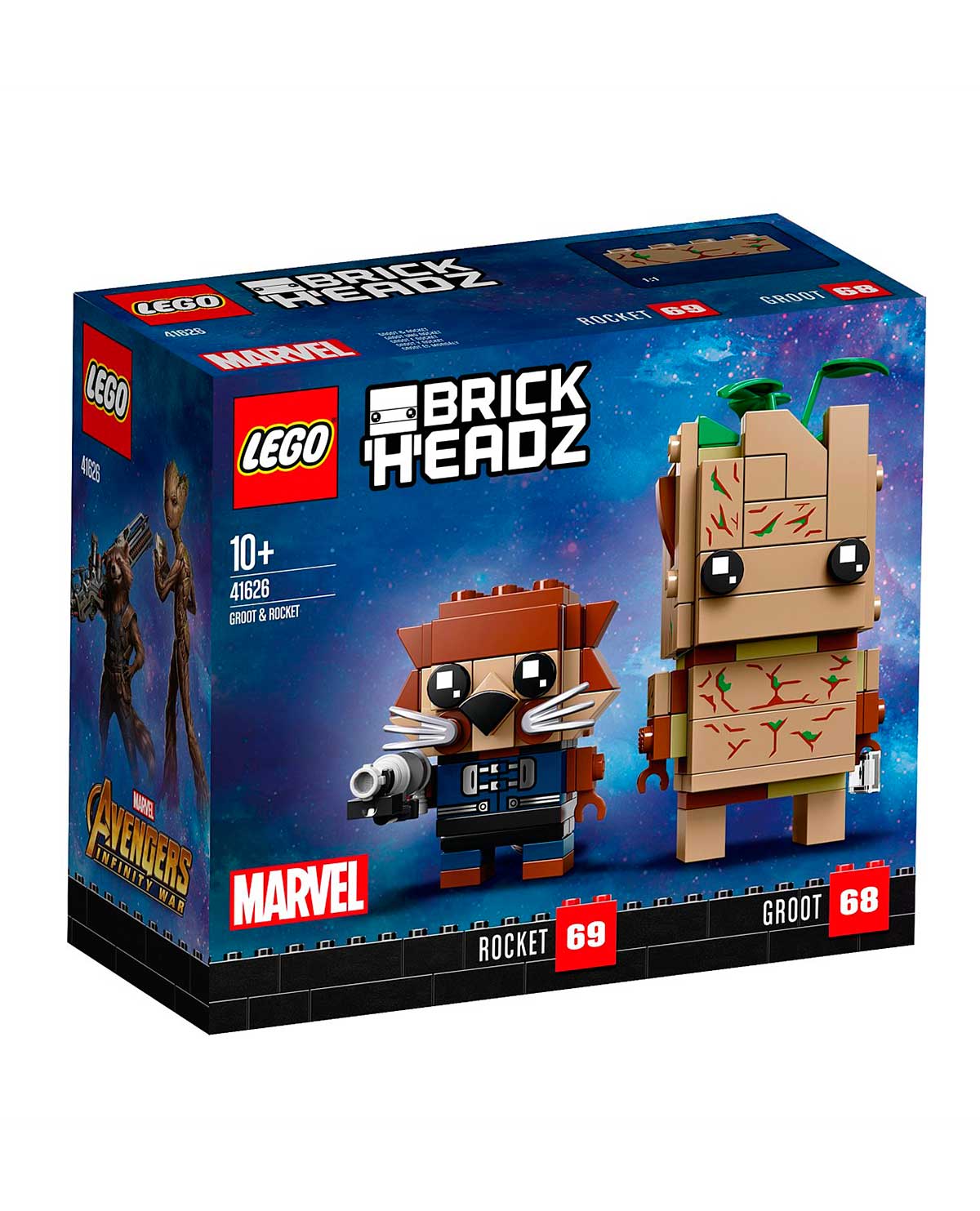 LEGO BRICKHEADZ AVENGERS INFINITY WAR GROOT Y ROCKET - Image 2