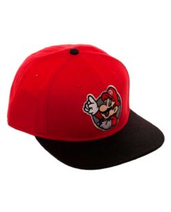 GORRA SNAPBACK SUPER MARIO ROJA Y NEGRA