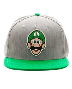 GORRA SNAPBACK SUPER MARIO BROS LUIGI GRIS