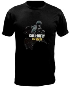 PLAYERA CALL OF DUTY WWII SOLDIERS NEGRA CHICA