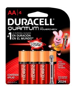 PAQUETE DE 4 PILAS DURACELL QUANTUM AA