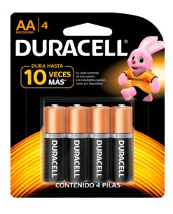 PAQUETE DE 4 PILAS DURACELL AA
