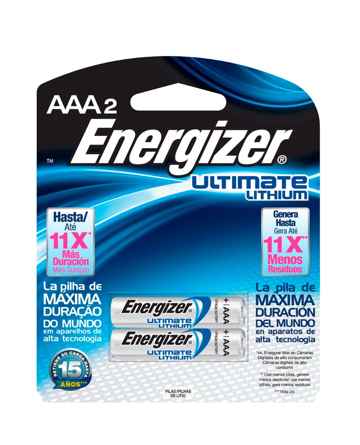 PILAS ENERGIZER LITIO AAA