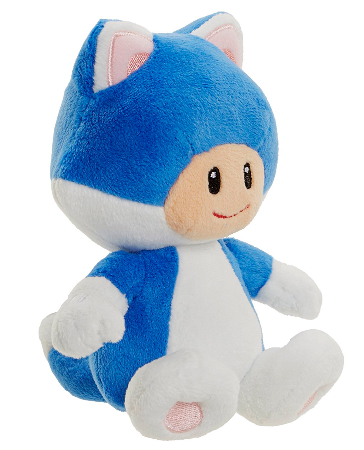PELUCHE MARIO BROS TOAD CON TRAJE DE GATO 20 CM - Image 2