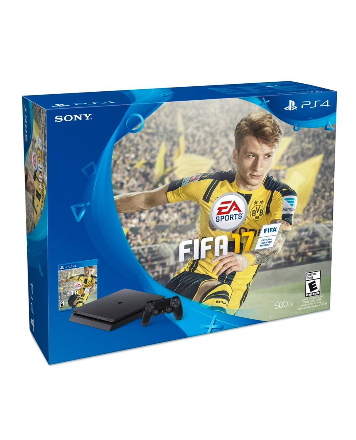 CONSOLA PLAYSTATION 4 SLIM NEGRO 500GB CON FIFA 17 - Image 3