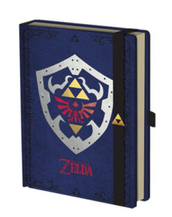 LIBRETA THE LEGEND OF ZELDA ESCUDO HYLIANO AZUL