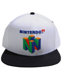 GORRA SNAPBACK NINTENDO 64 LOGO BLANCA