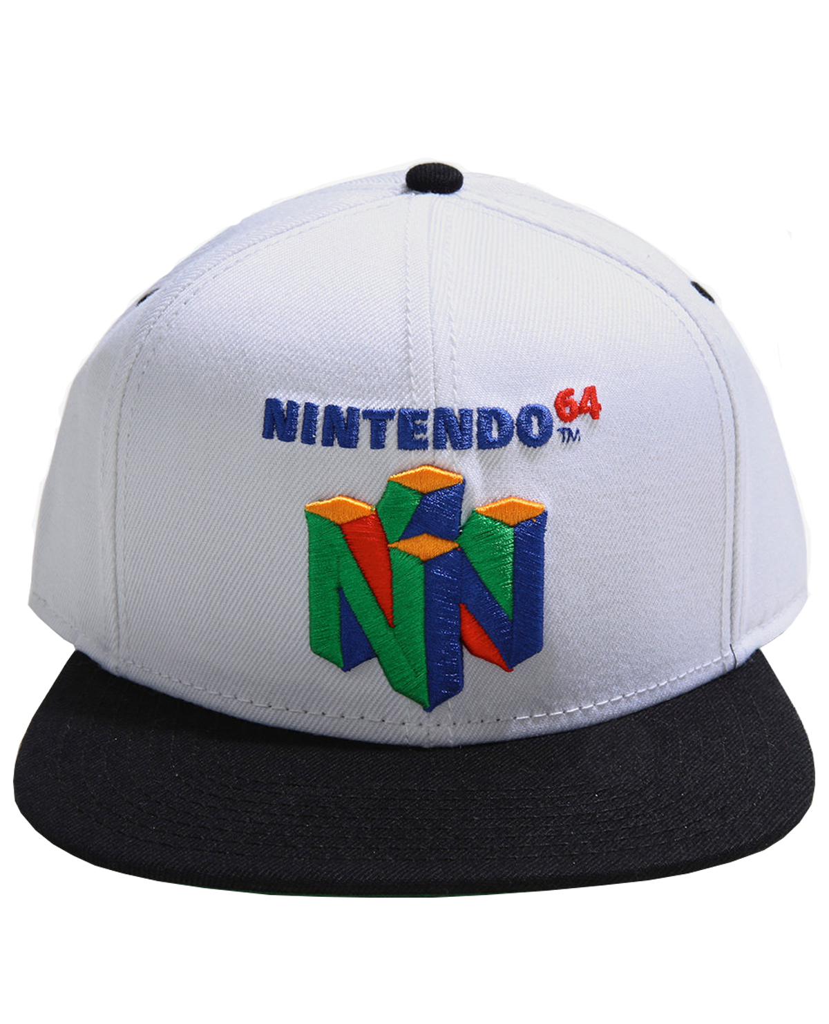 GORRA SNAPBACK NINTENDO 64 LOGO BLANCA