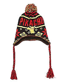 GORRO LAPLANDER POKEMON PIKACHU NEGRO