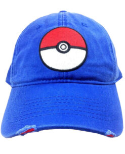 GORRA CLASICA POKEMON POKEBOLA AZUL