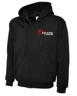 SUDADERA GEARS OF WAR LOGO NEGRA GRANDE