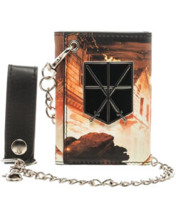 CARTERA CON CADENA ATTACK ON TITAN