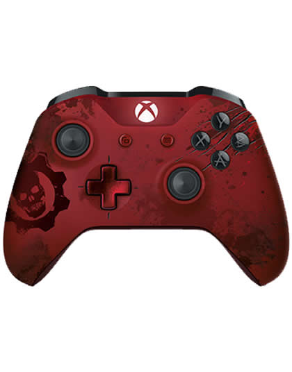 CONTROL XBOX ONE INALAMBRICO GEARS OF WAR 4 CRIMSON OMEN