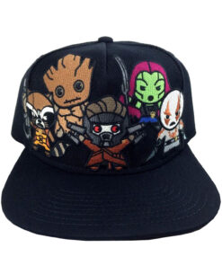 GORRA SNAPBACK GUARDIANES DE LA GALAXIA KAWAII NEGRA