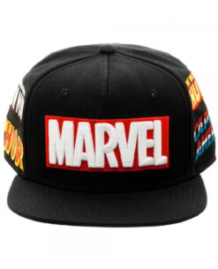 GORRA SNAPBACK MARVEL LOGOS NEGRA