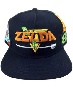 GORRA SNAPBACK THE LEGEND OF ZELDA LOGO PIXEL NEGRA