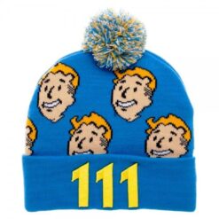GORRO BEANIE FALLOUT VAULT BOY 111 AZUL