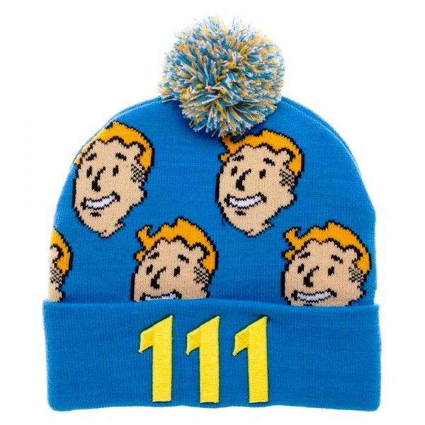 GORRO BEANIE FALLOUT VAULT BOY 111 AZUL