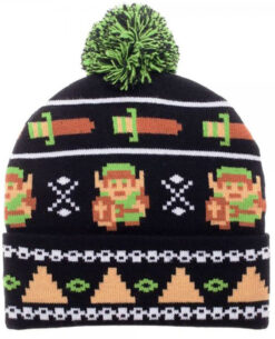 GORRO BEANIE THE LEGEND OF ZELDA LINK PIXEL NEGRO