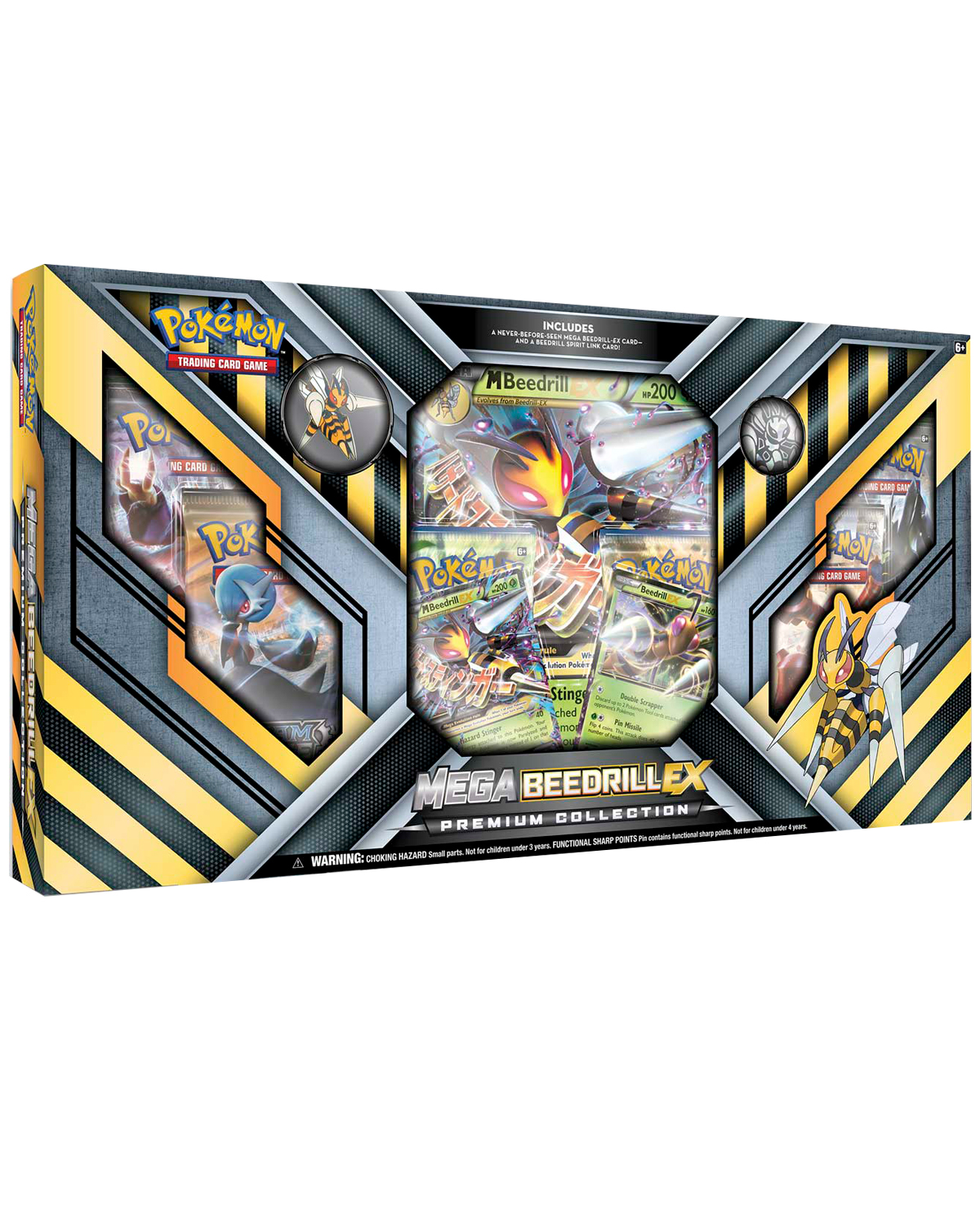 CAJA POKEMON TRADING CARD GAME MEGA BEEDRILL EX PREMIUM COLLECTION
