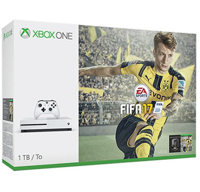 CONSOLA XBOX ONE S BLANCO 1TB CON FIFA 17