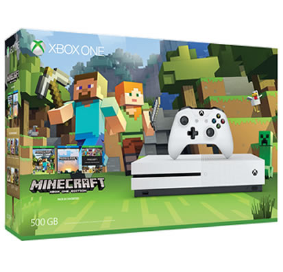 CONSOLA XBOX ONE S BLANCO 500GB CON MINECRAFT