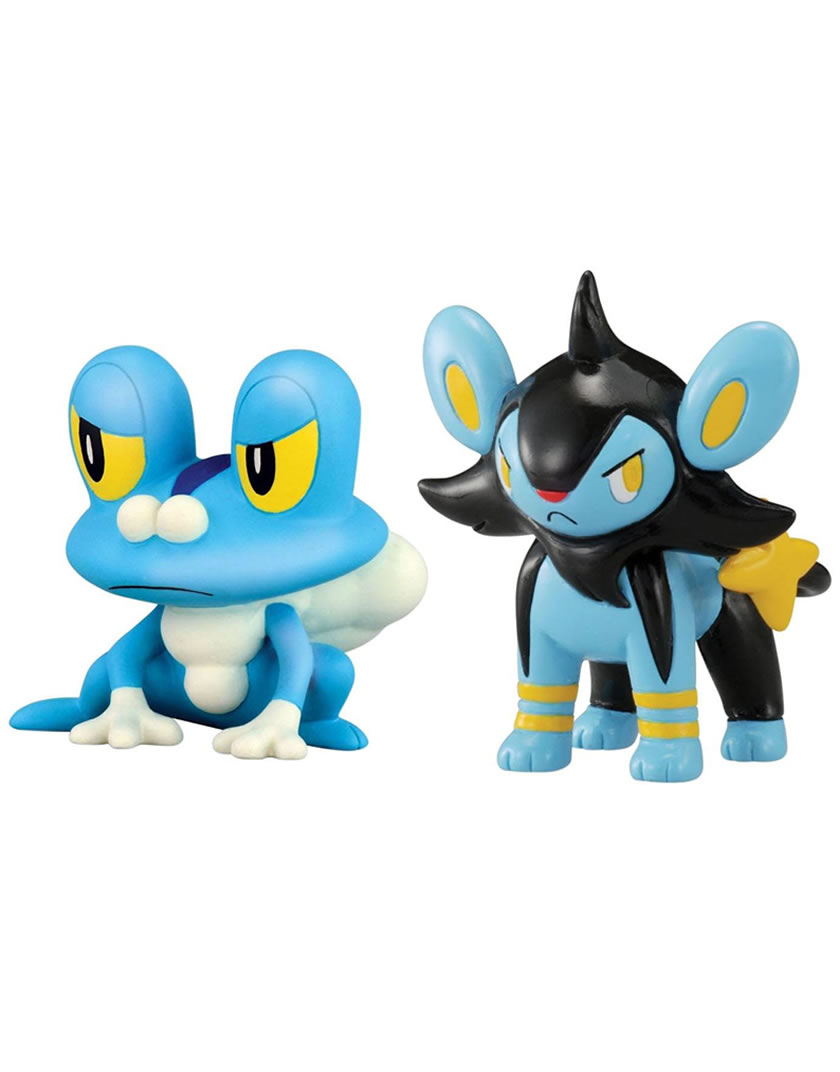 POKEMON SET 2 PIEZAS FROAKIE VS LUXIO