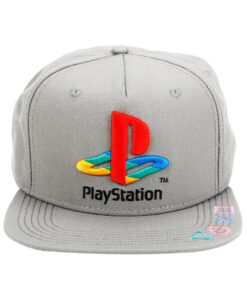 GORRA SNAPBACK PLAYSTATION LOGO GRIS