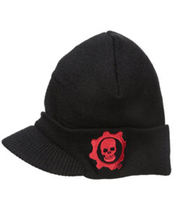 GORRO BEANIE CON VICERA GEARS OF WAR LOGO NERO