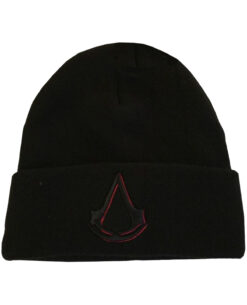 GORRO BEANIE ASSASSINS CREED LOGO NEGRO