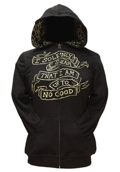 SUDADERA HARRY POTTER MAPA REVERSIBLE NEGRA MEDIANA