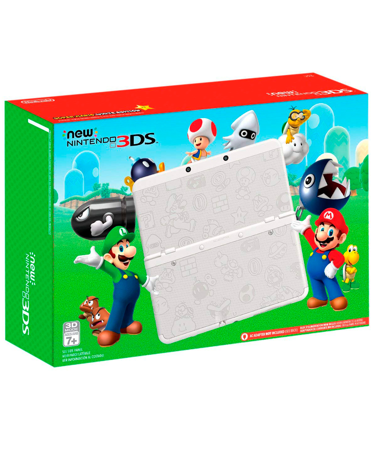 CONSOLA NEW NINTENDO 3DS BLANCA SUPER MARIO EDICION LIMITADA
