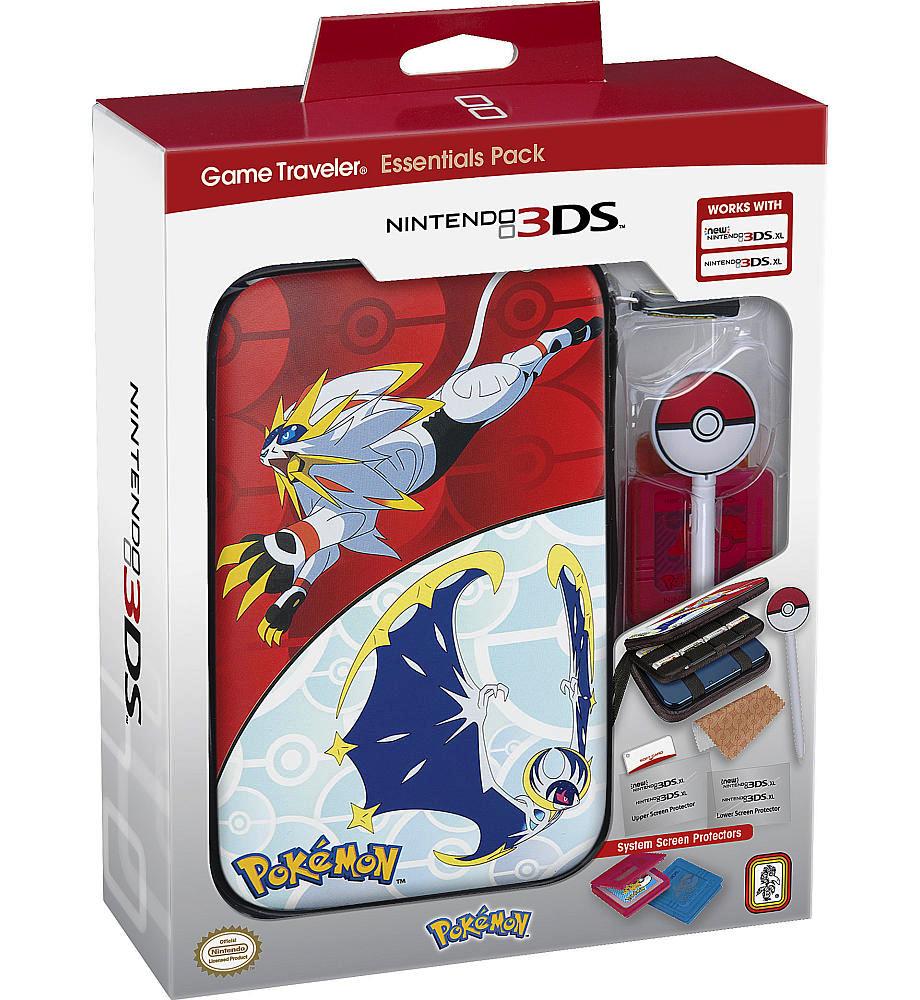 KIT RIGIDO NEW 3DS XL POKEMON SUN AND MOON AZUL Y ROJO
